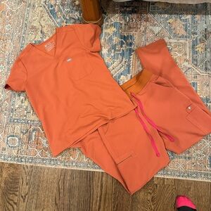 Sunset Orange Figs Women’s Scrubs